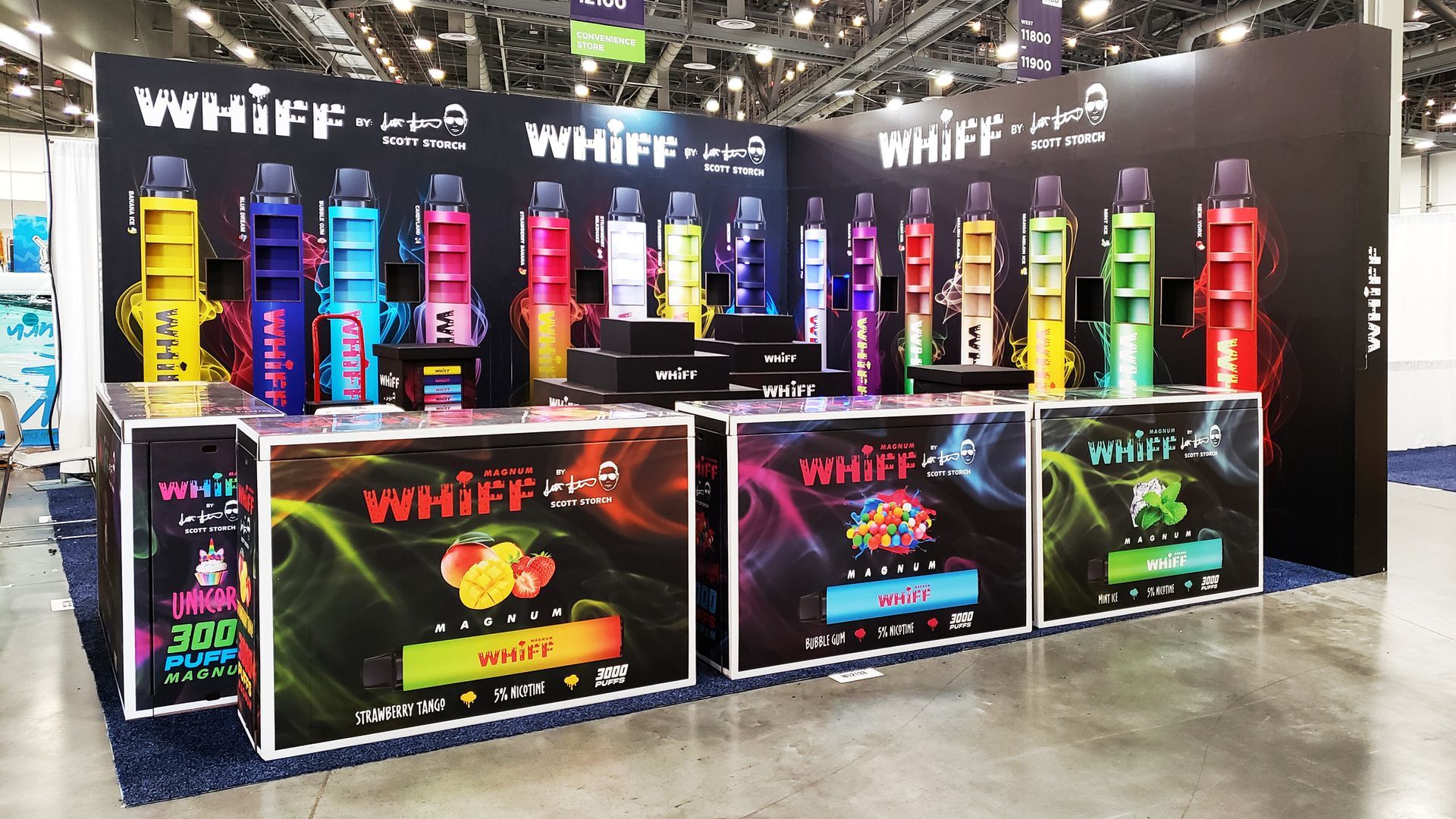 GOKARTON's Cardboard Trade Show Booth Merch Options. Custom Cardboard Booth.