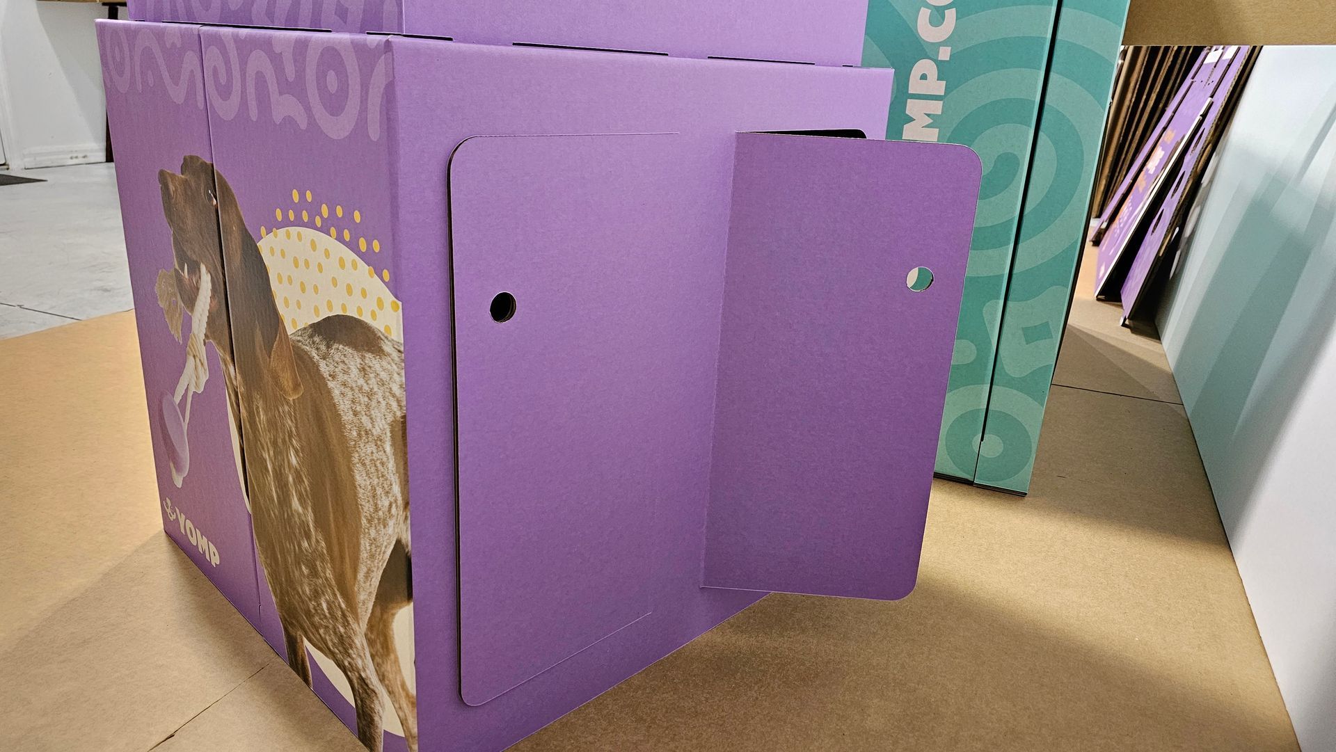 GOKARTON's Cardboard Trade Show Booth Merch Options.