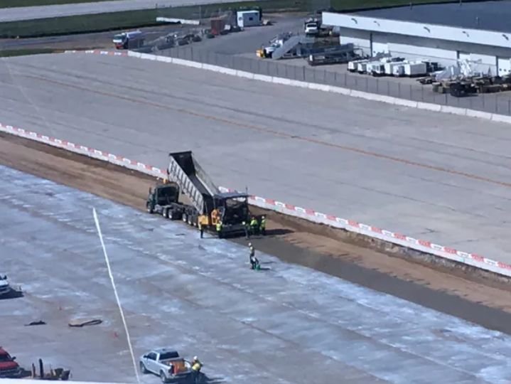 Ford International Airport concrete paving project