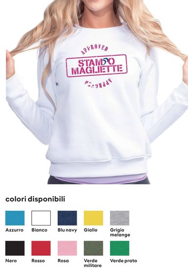 stampa felpa uomo con colori personalizzati