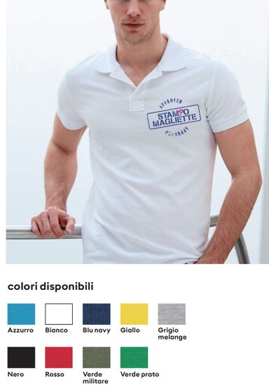 stampa personalizzata polo da uomo