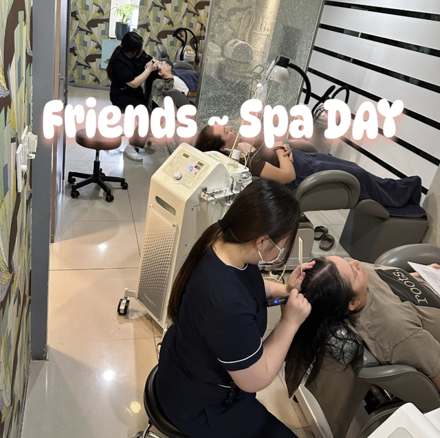 International guests at Green head spa Myeongdong