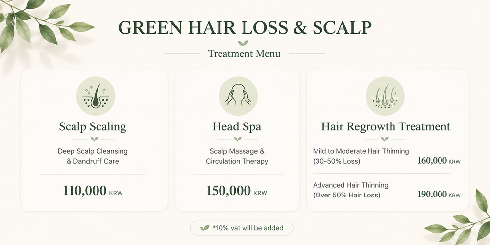 Head spa price list