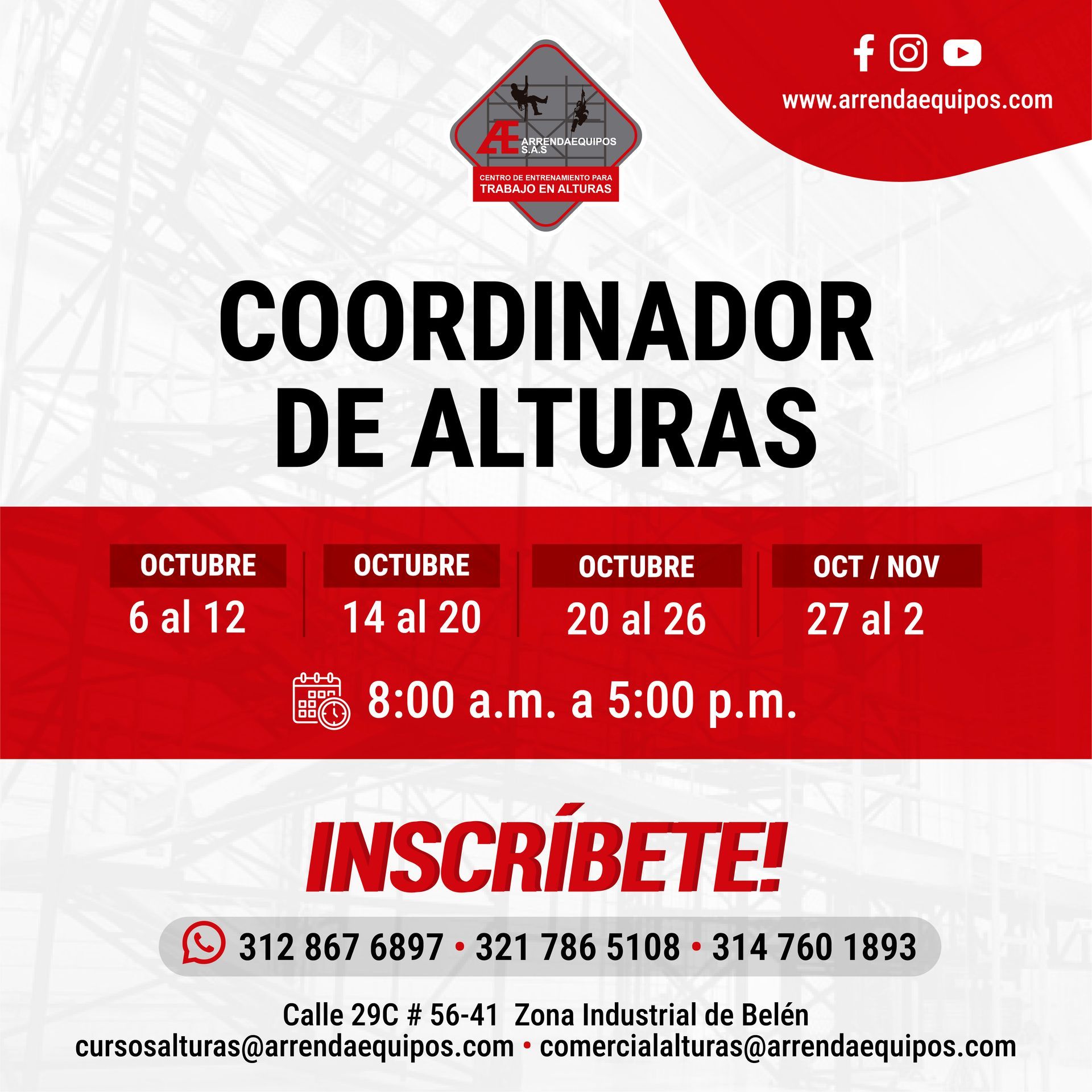 Anuncio de curso de