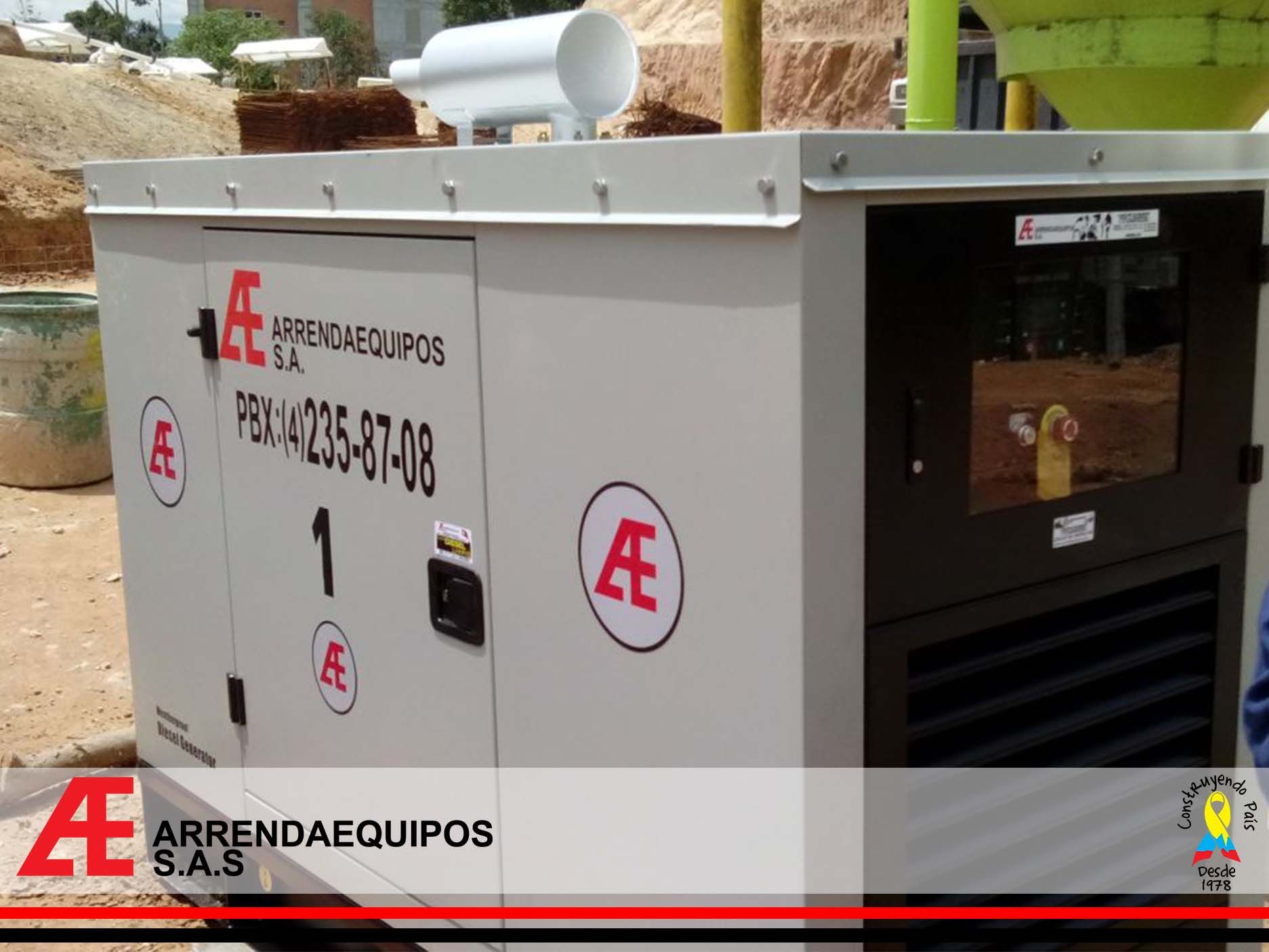 Un generador, marcado con 