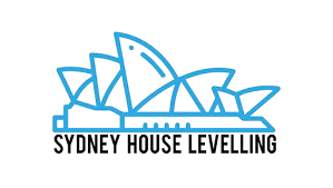 Sydney House Levelling logo with blue Sydney Opera House-style icon and black text