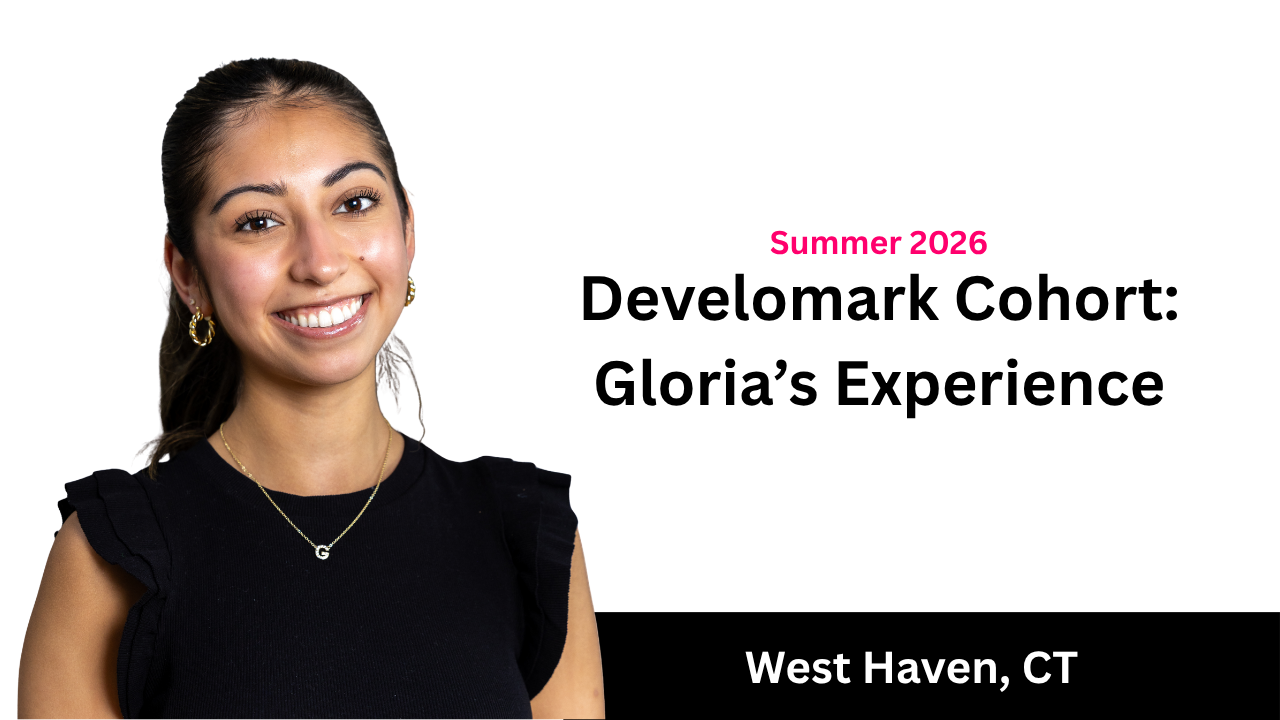 Summer 2026 Delvemark Cohort: Gloria’s Experience, West Haven, CT, with smiling woman on white background
