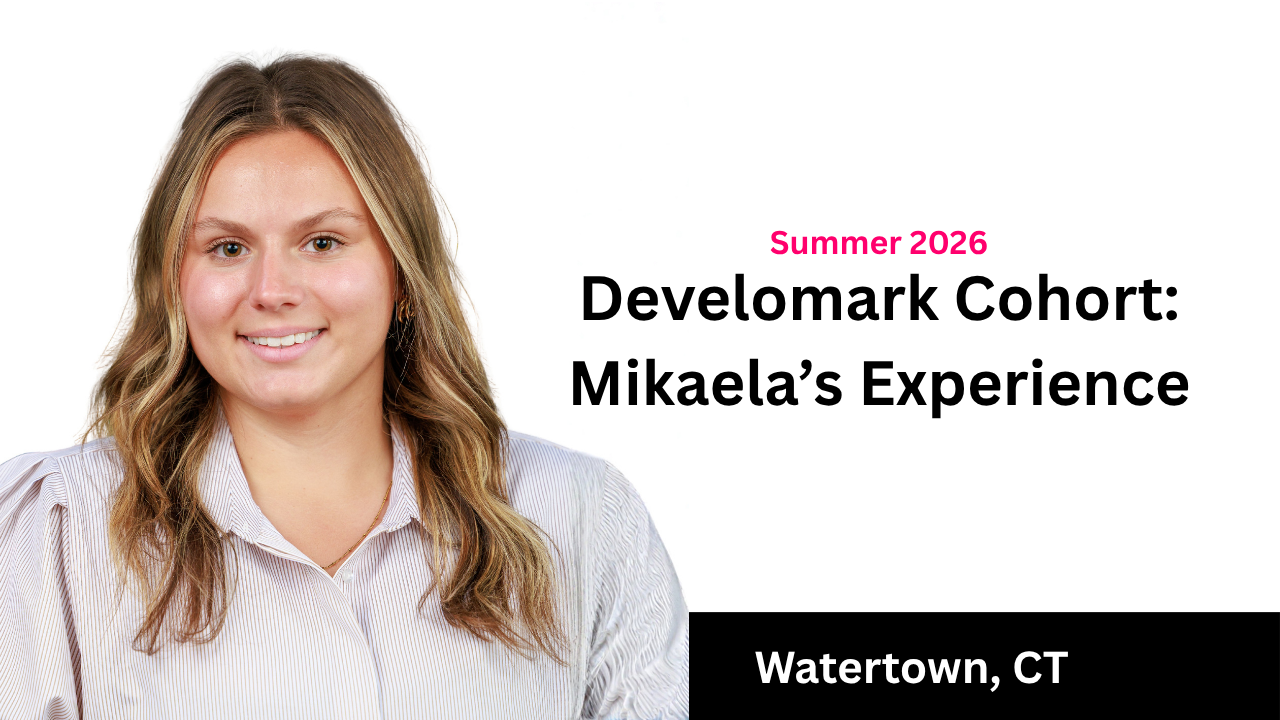 Develomark Cohort spotlight graphic for Summer 2026 member Mikaela Andarowski