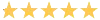 Five gold stars on a white background