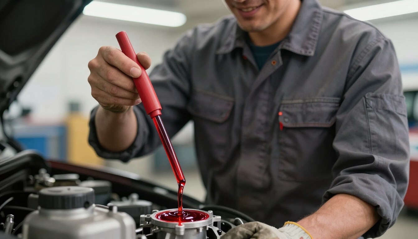 Transmission fluid check