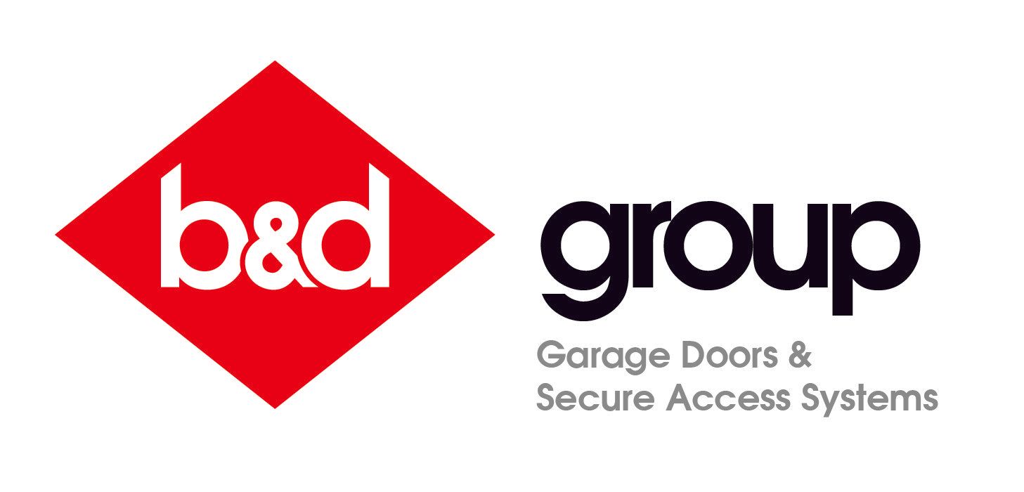 b&d group garage doors logo