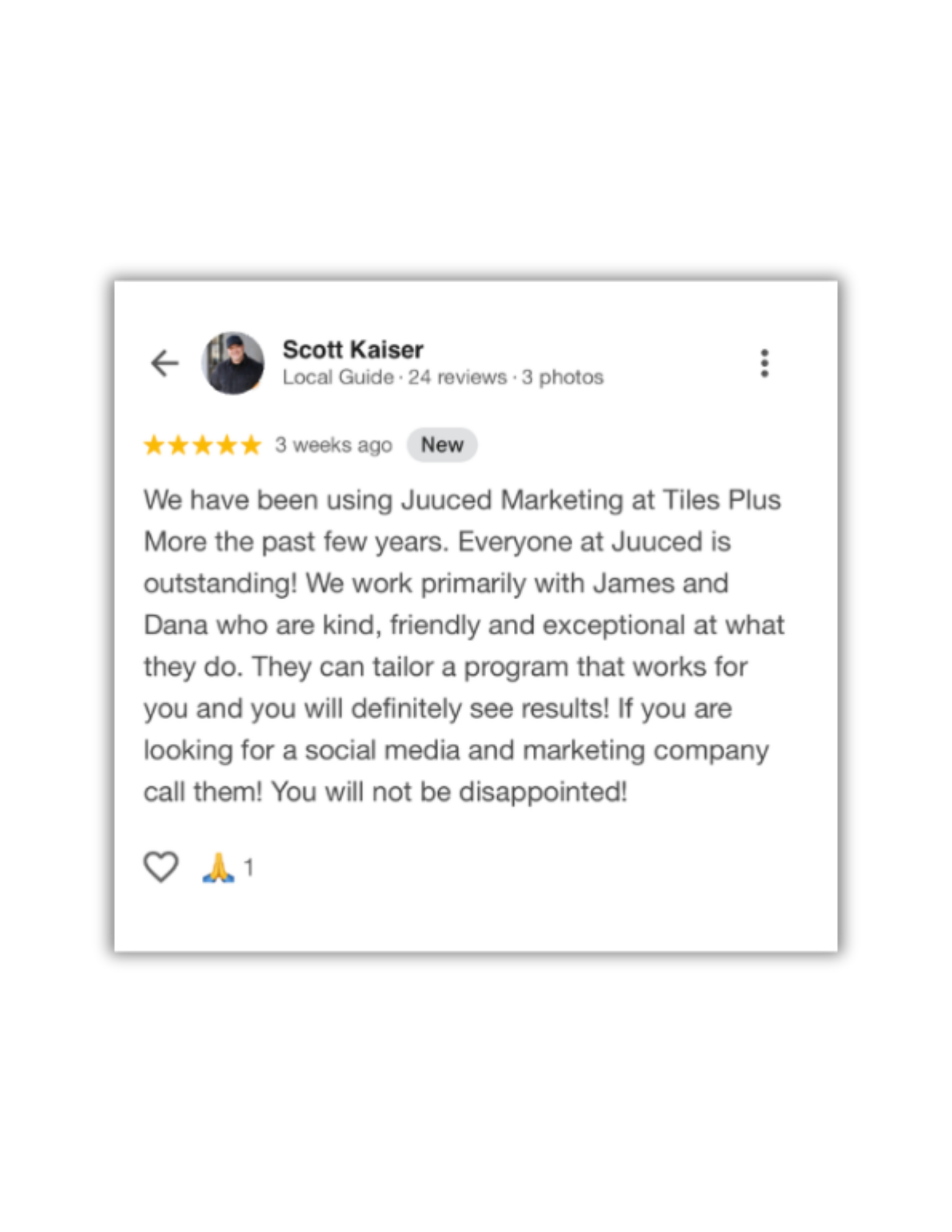 Tiles Plus More Testimonial
