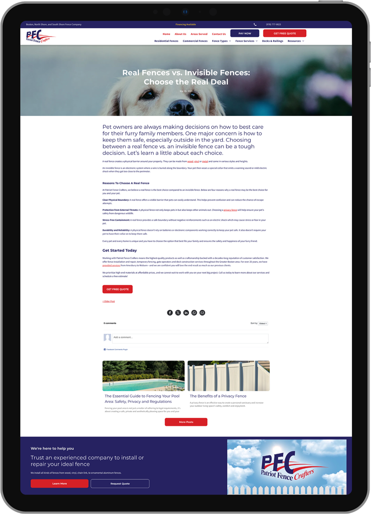 Screenshot of a website on a laptop, showing a form page with text, buttons, and a dark footer banner