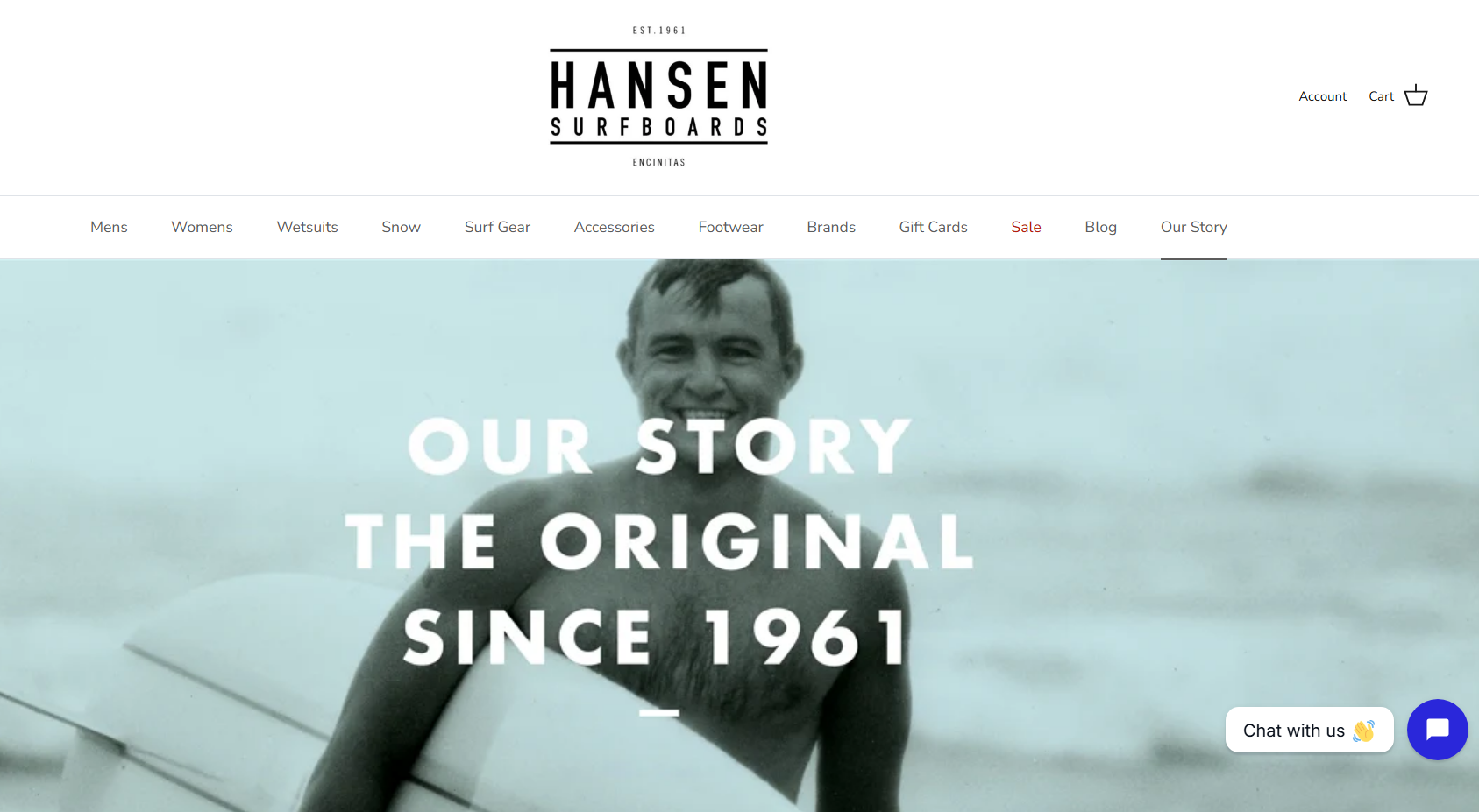 Hansen Surfboards in Encinitas California