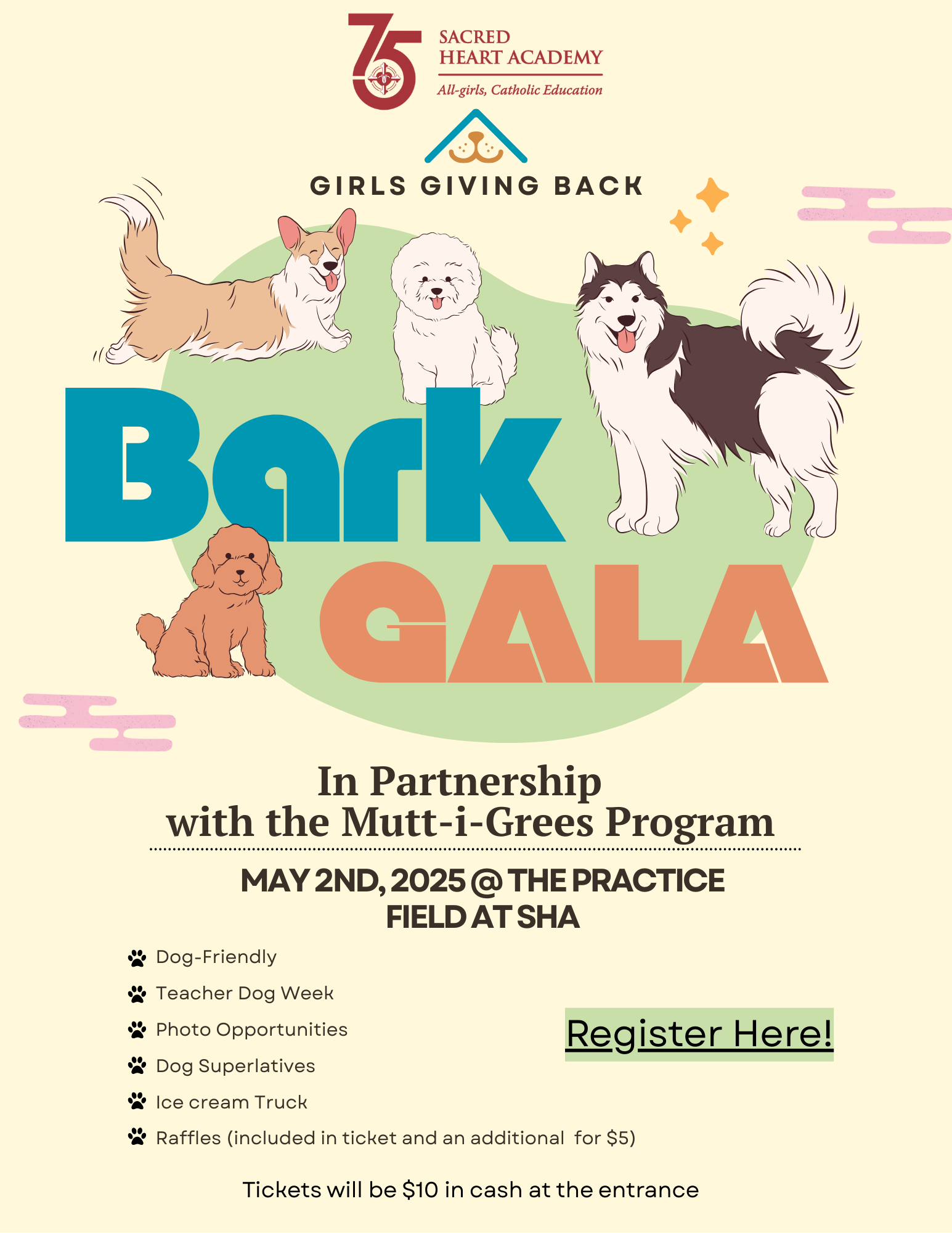Girls Giving Back Bark Gala Poster