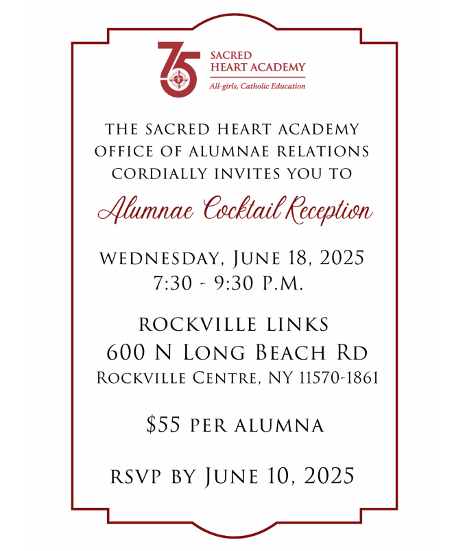 Alumnae Cocktail Reception Wednesday, June 18, 2025 Rockville Links