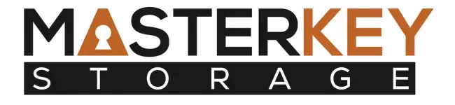 Logo for MasterKey Storage with the word