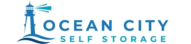A logo featuring a blue lighthouse icon over stylized waves, with the text