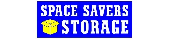 A blue rectangular logo with the white text