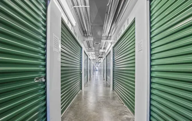 Indoor hallway storage units