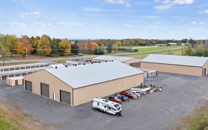 Aerial view of storage facility