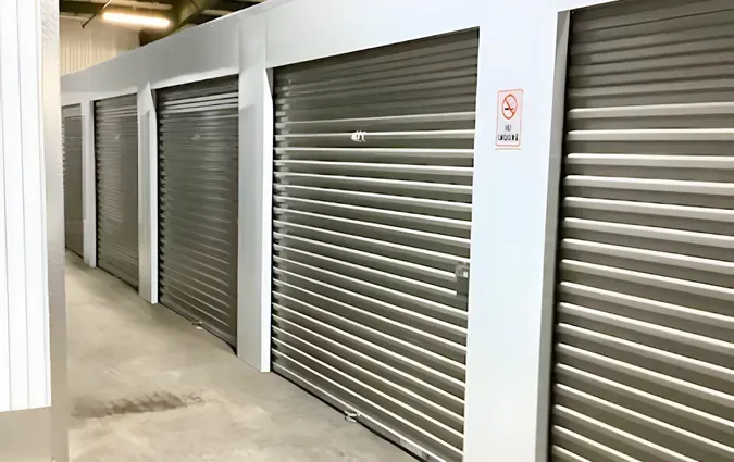 Interior storage unit rows