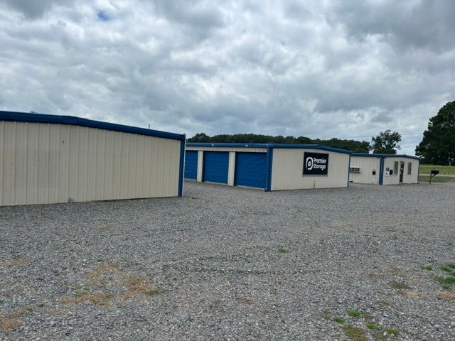 Drive-up storage units at Premier Storage on Main Street in Conway AR