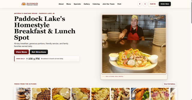 Antonia’s Pancake House website