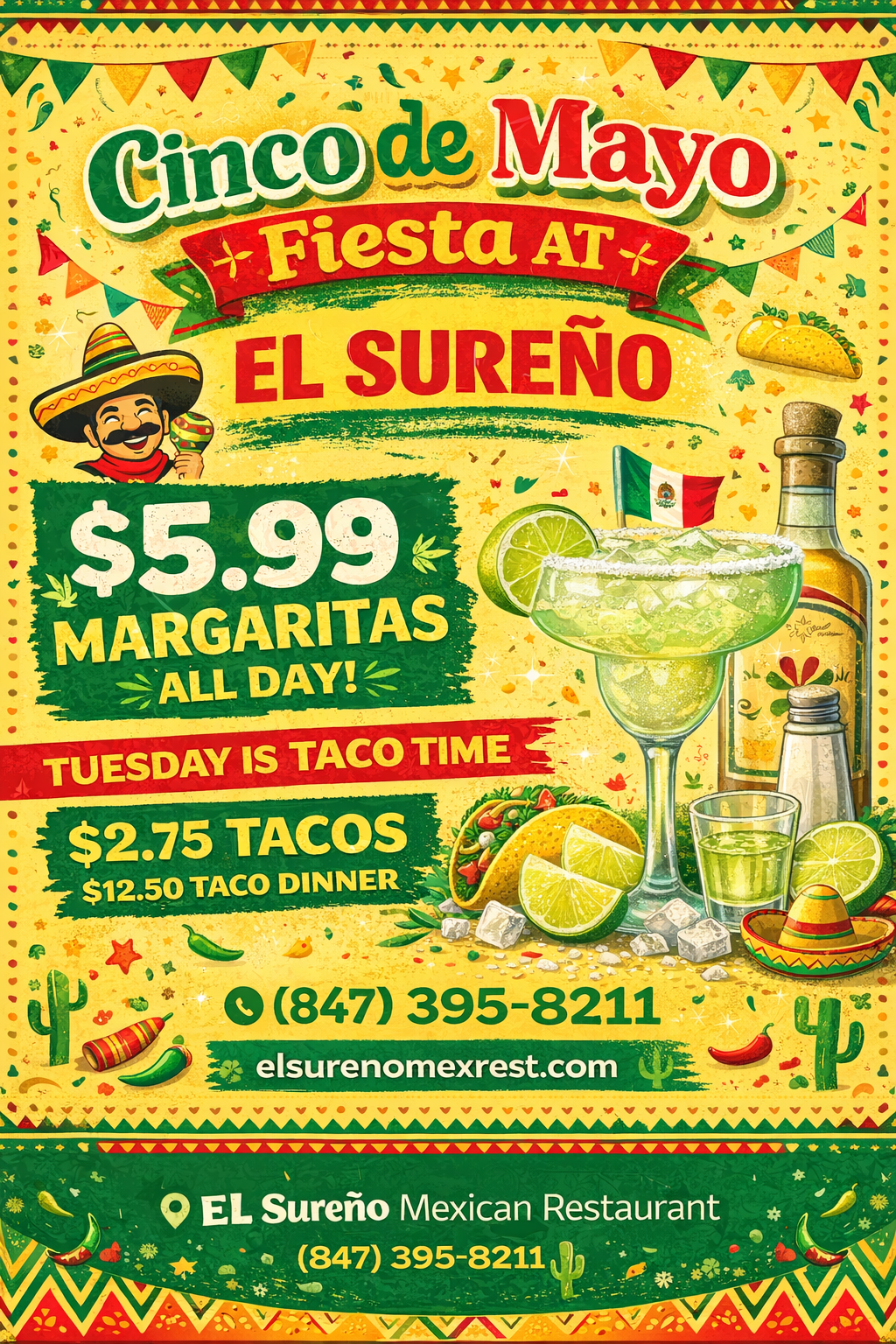 El Sureno Cinco de Mayo flyer