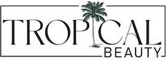 Logo for "Tropical Beauty" with a palm tree illustration.