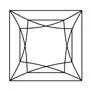 Black-and-white geometric circular pattern resembling a stained-glass rose window