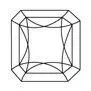 Black-and-white geometric circular pattern resembling a stained-glass rose window