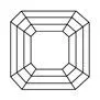 Black-and-white geometric circular pattern resembling a stained-glass rose window