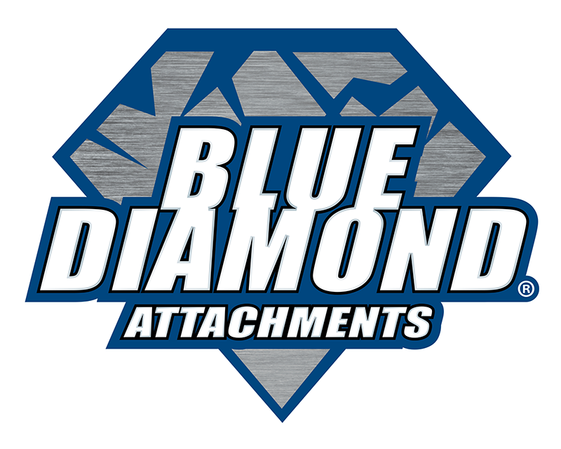 Blue Diamond skid steer and compact loader attachment logo