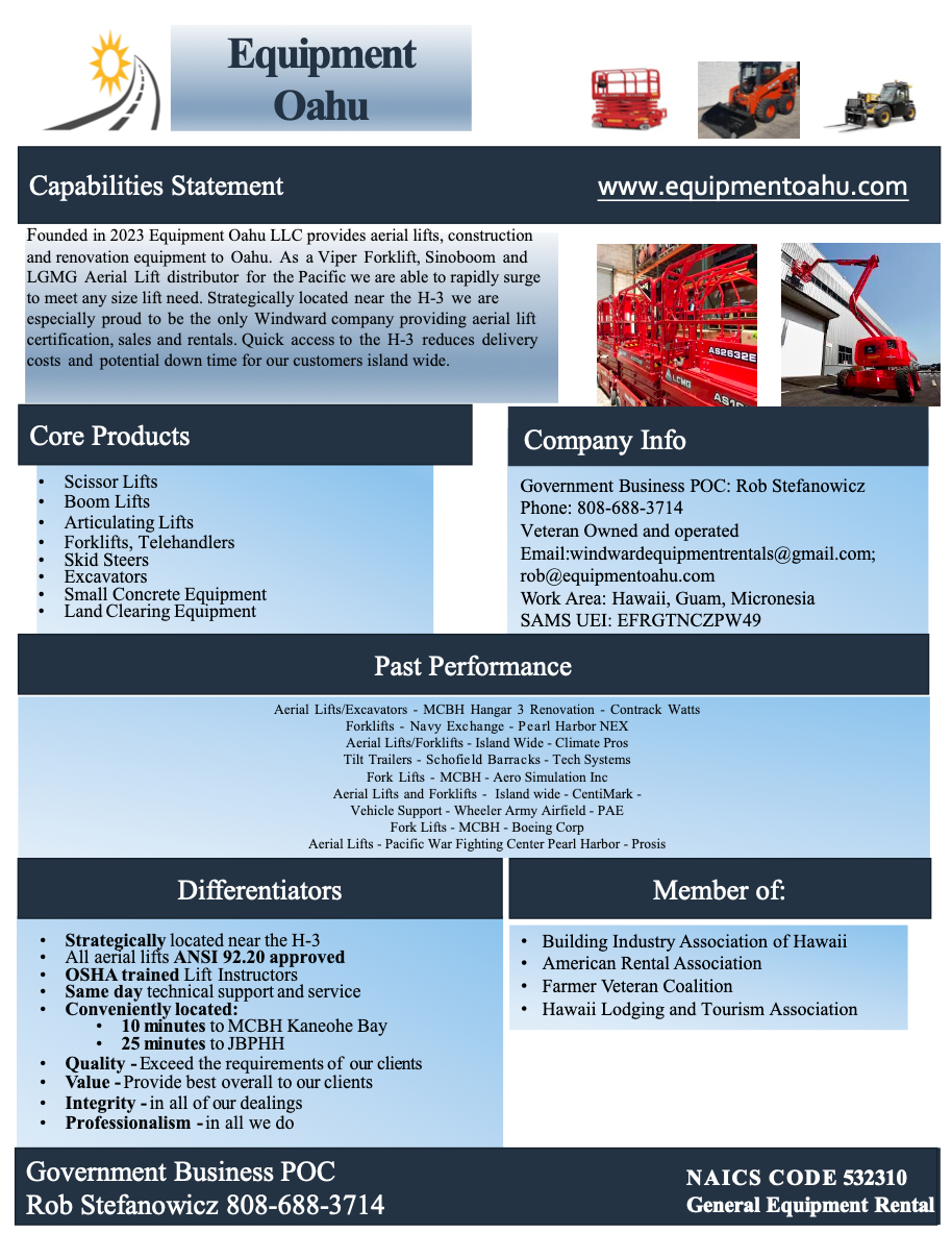 Heavy construction and land clearing equipment available through Equipment Oahu in Hawaii