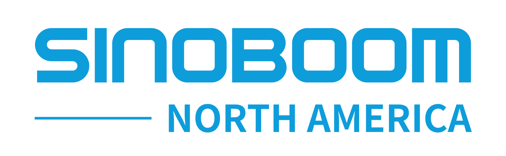 Sinoboom man lift and aerial boom lift logo