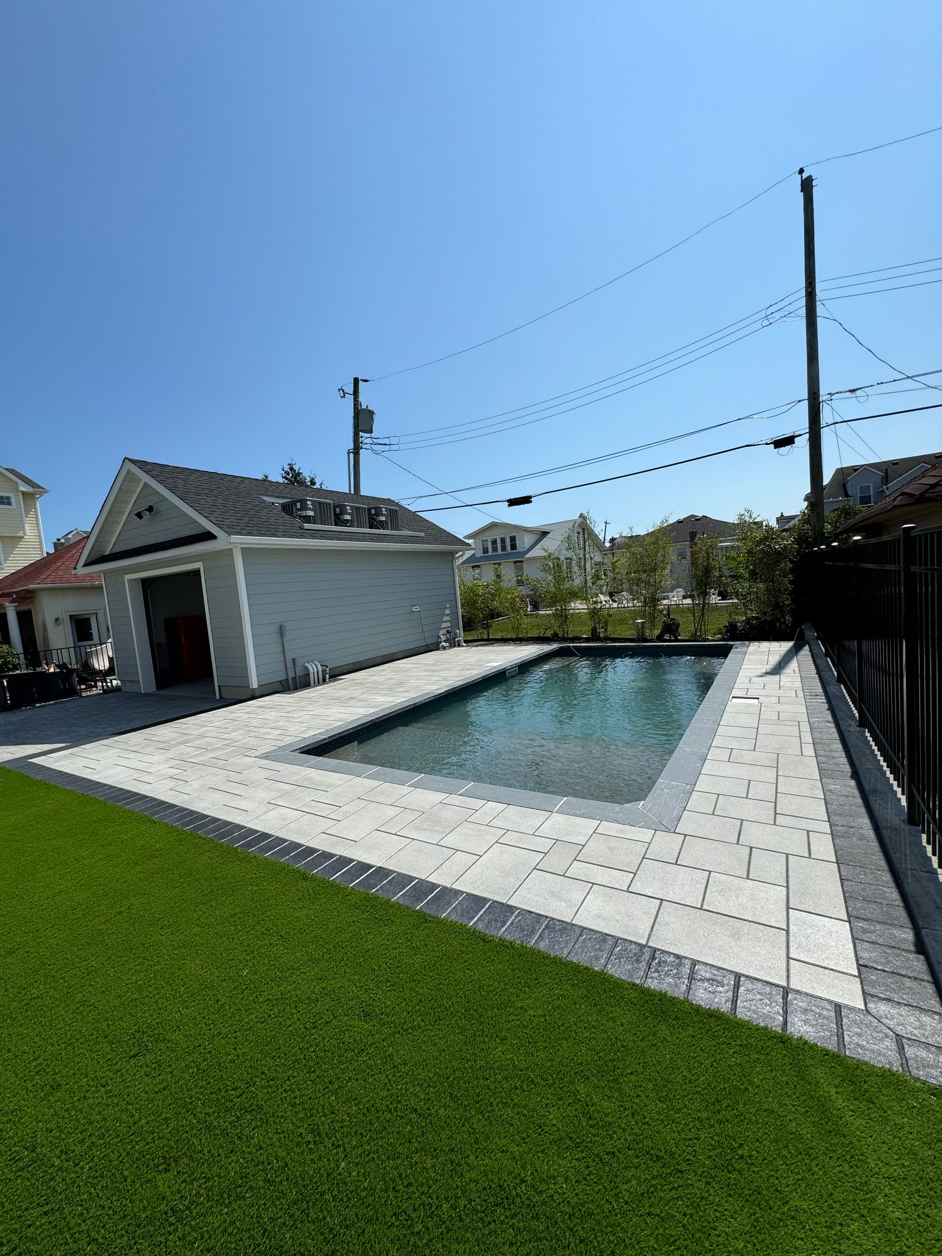 Residential property prepared for landscaping and outdoor improvements
