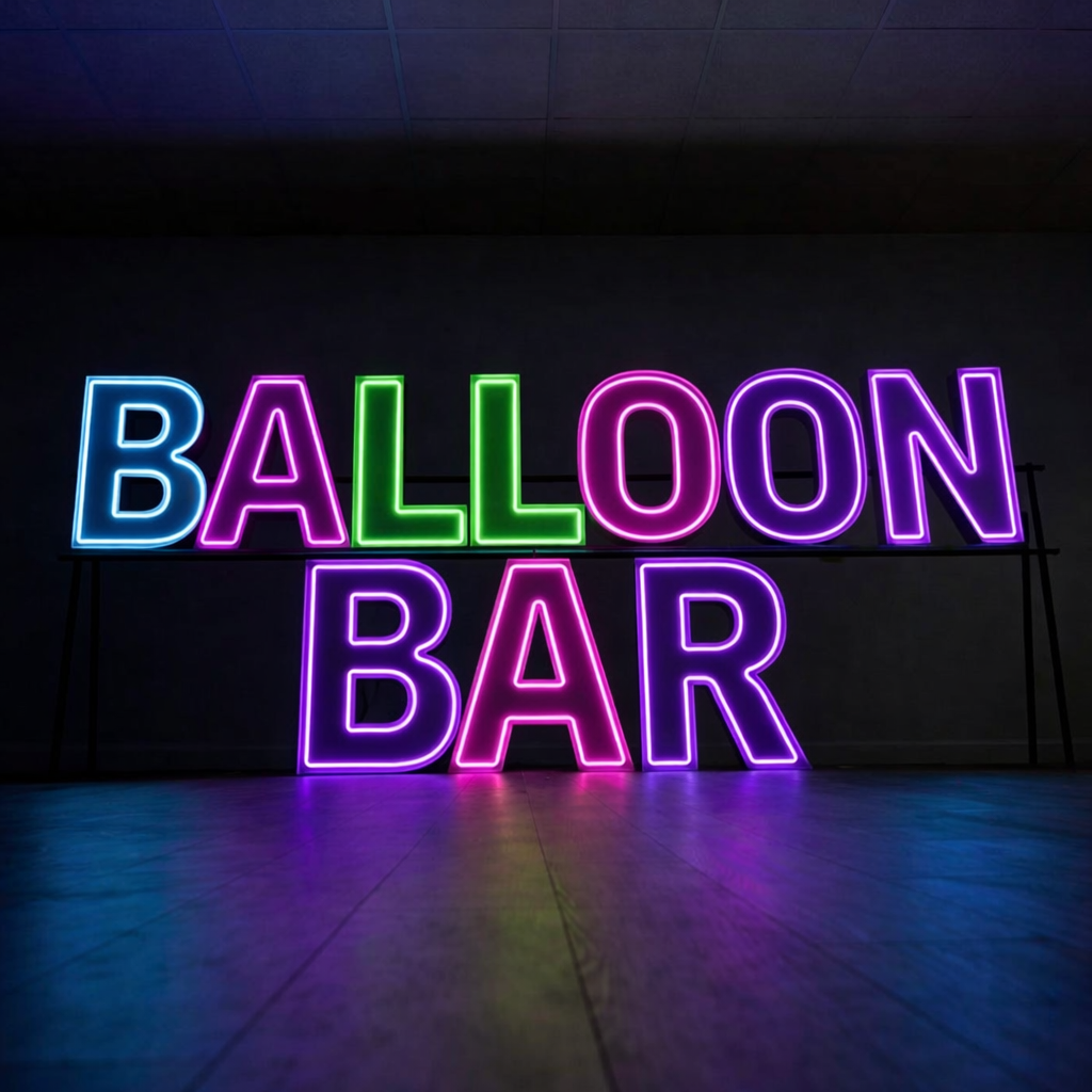 Neon sign reading 