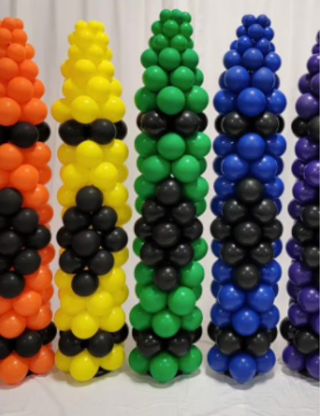 Organic balloon decor for schools in Orlando, Florida, including teacher appreciation events, orientations, and campus celebrations.