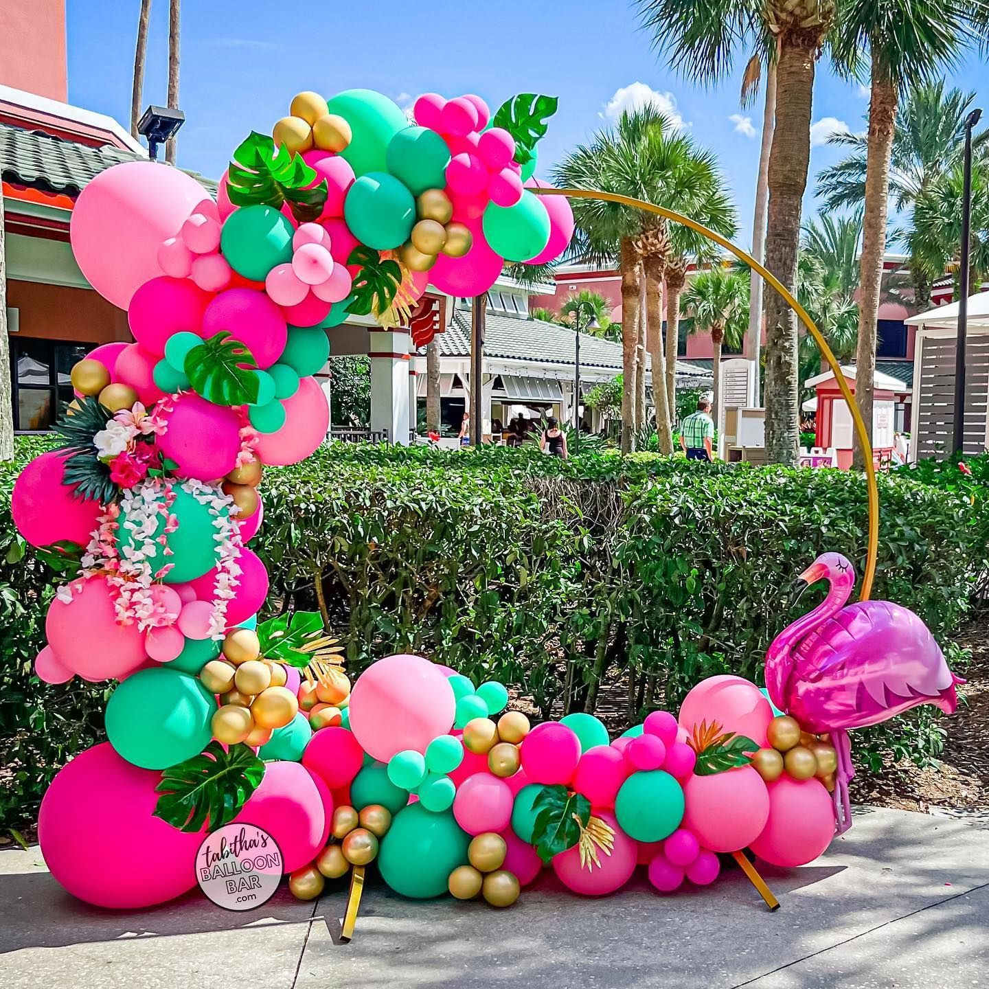 Tropical balloon decor Orlando