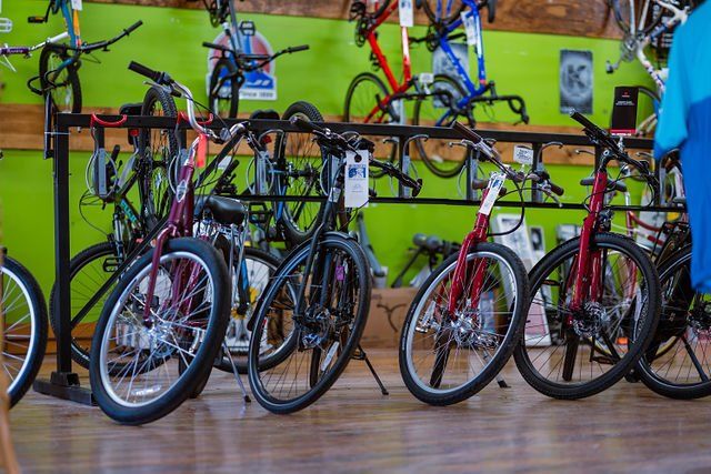 row of bikes