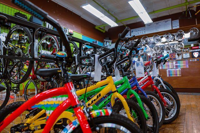 row of bikes
