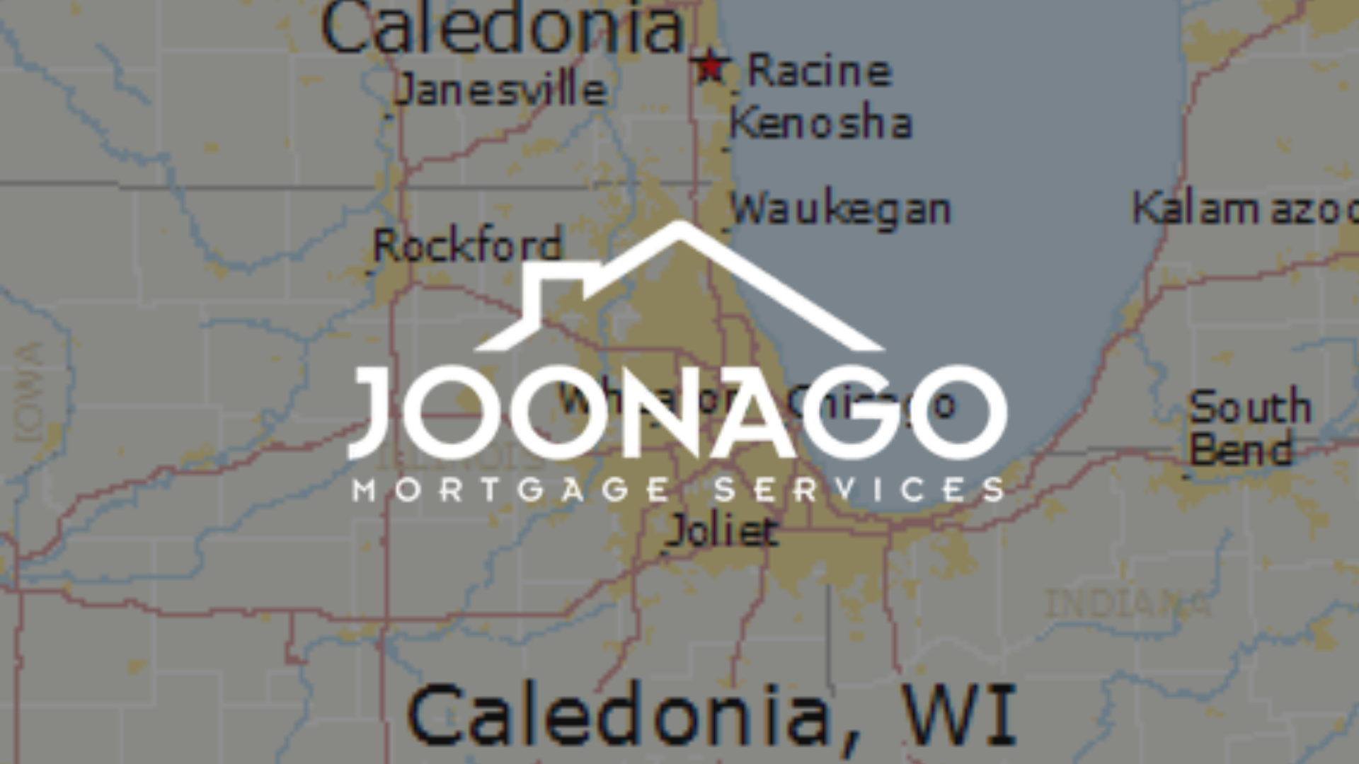 Map with the logo