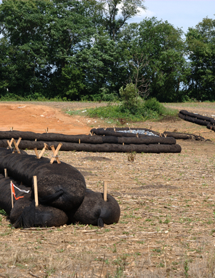 Raw Silt Sock — State College, PA — Wood Bed Corp. Raw Silt Sock — State College, PA — Wood Bed Corp.