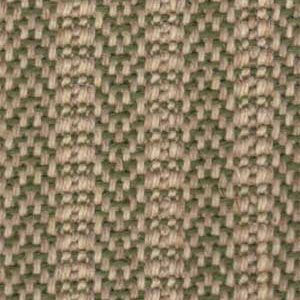 Woven fabric, green and beige vertical striped pattern.