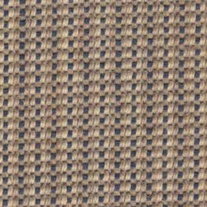 Close-up of woven fabric with a repeating checkered pattern in tan and dark gray.