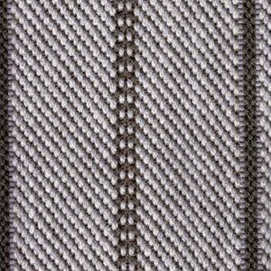 Gray and white herringbone pattern fabric.