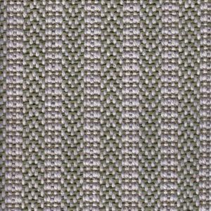 Close-up of gray woven fabric with a textured vertical pattern.