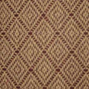 Brown and dark red diamond pattern textile.