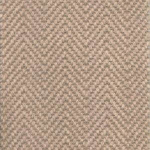 Beige herringbone patterned fabric.